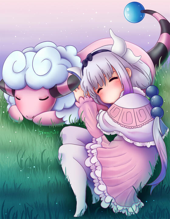 Kanna and Flaaffy
